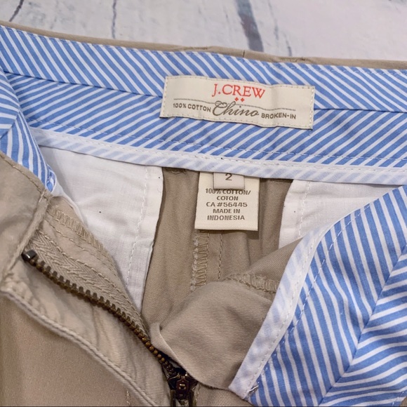 J. CREW 3” Broken In Chino Shorts - Khaki - Picture 4 of 4